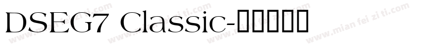 DSEG7 Classic字体转换